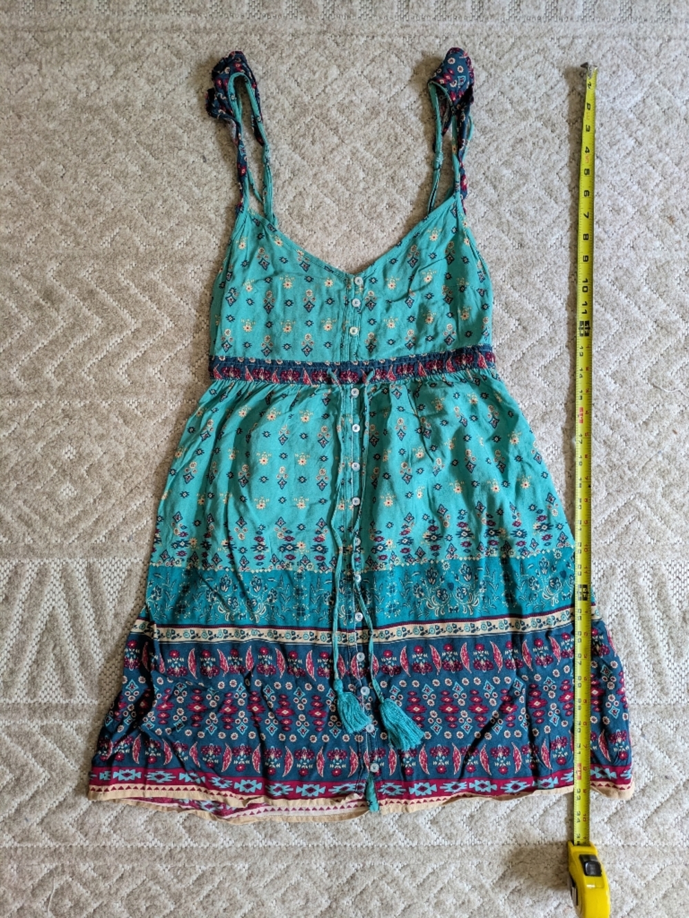 Hollister Boho Sundress in Teal - Picture 2 of 5
